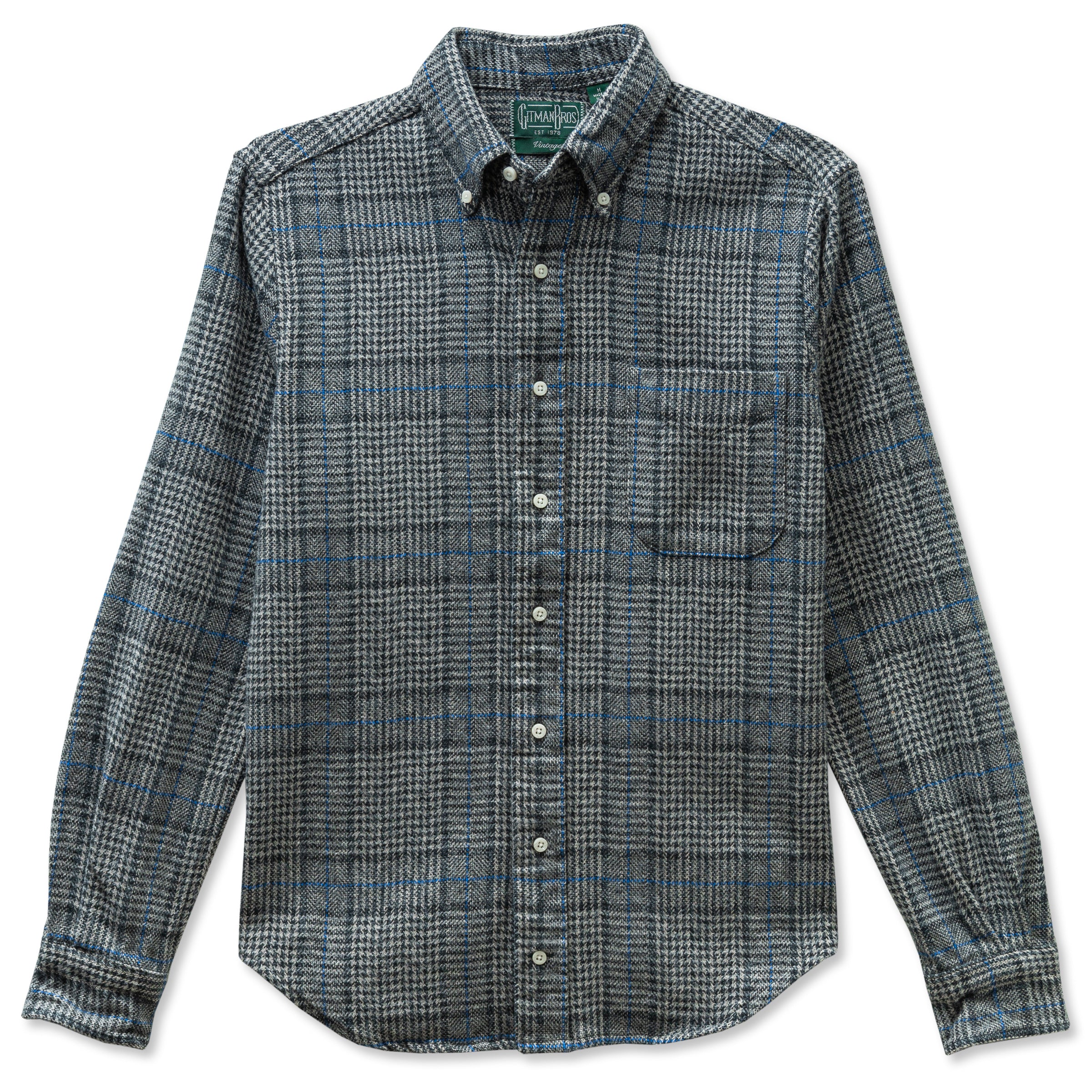 Gitman Vintage - Grey Tweed Check