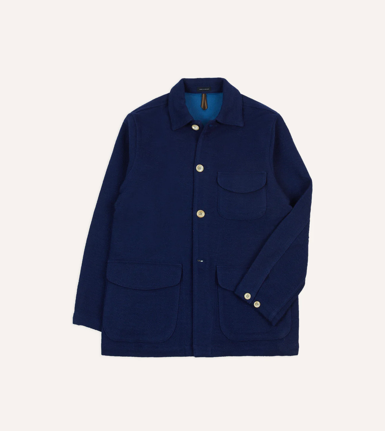 Drakes - Wool-Linen Three-Pocket Chore Jacket