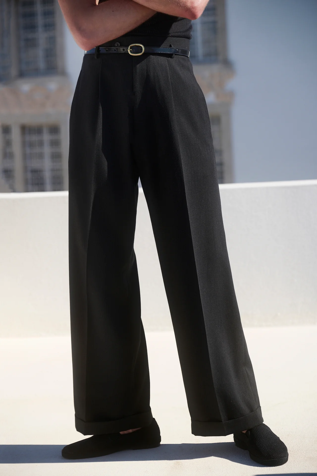 Scott Fraser - Wide Boy Trousers Bamboo-Linen