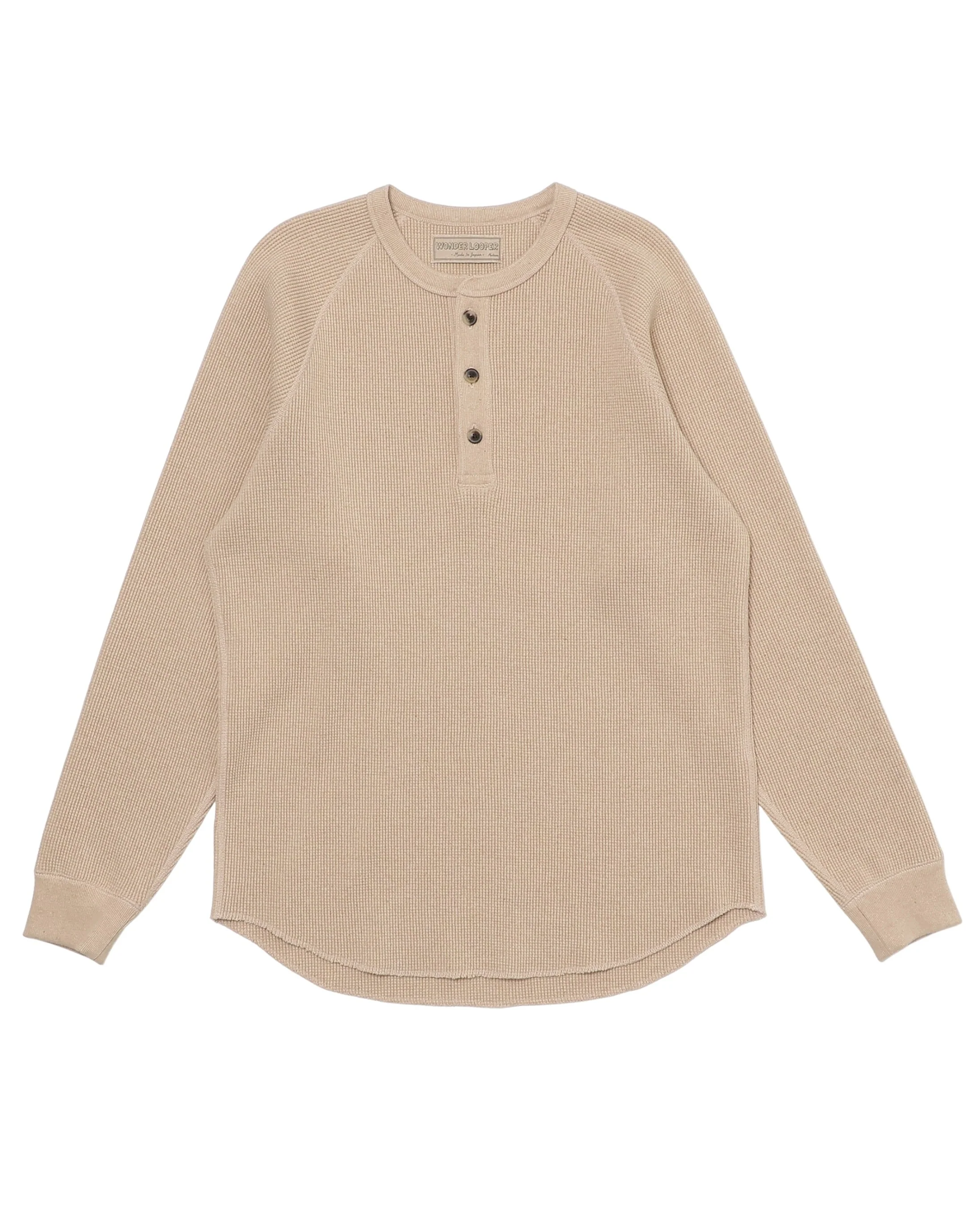 Wonder Looper - Henley - Foxfibre Heavyweight Waffle